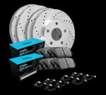 2005 Chrysler 300 Silver Drilled &amp; Slotted Brake Kit