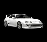 1995 Toyota Supra Silver Drilled &amp; Slotted Brake Kit