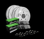 2006 Nissan 350z Silver Drilled &amp; Slotted Brake Kits