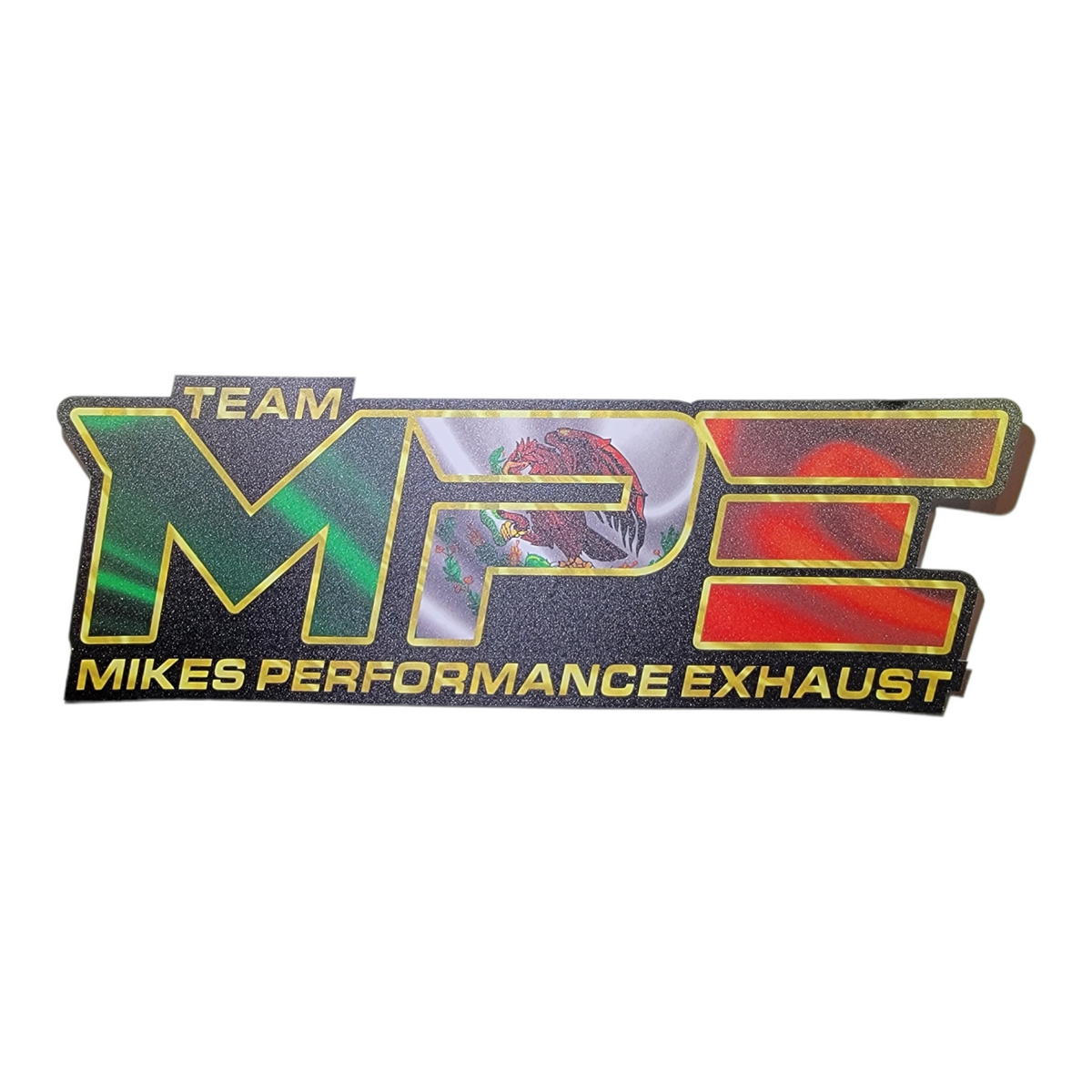 Team MPE Mexico sticker Black background – Team Mpe